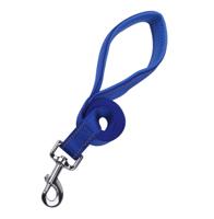 Nobleza Hondenriem blauw met gevoerd handvat - Reflecterend - Lengte 120 cm - Breedte 2 cm - thumbnail