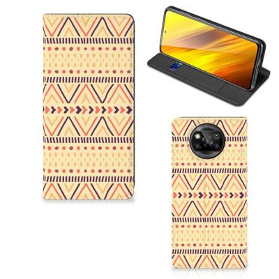 Xiaomi Poco X3 Pro | Poco X3 | Hoesje met Magneet | Aztec Yellow Xiaomi Poco X3 Pro | Poco X3 | Hoesje met Magneet | Aztec Yellow