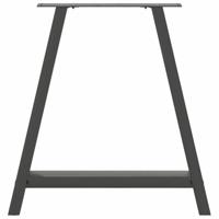Salontafelpoten 2 st A-vormig 80x(72-73) cm staal antraciet - thumbnail