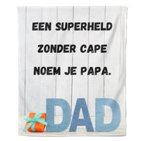 Fleecedeken Vaderdag - Superheld - Pillow Buddies - thumbnail