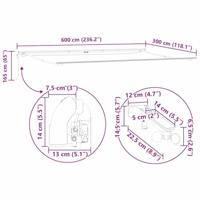 Markies met Antraciet 6 x 3 m Metaal - thumbnail