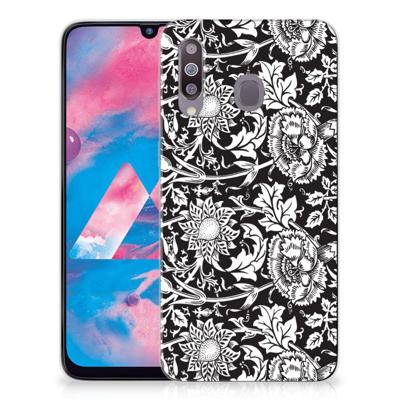 Samsung Galaxy M30 | TPU Case | Black Flowers Samsung Galaxy M30 | TPU Case | Black Flowers