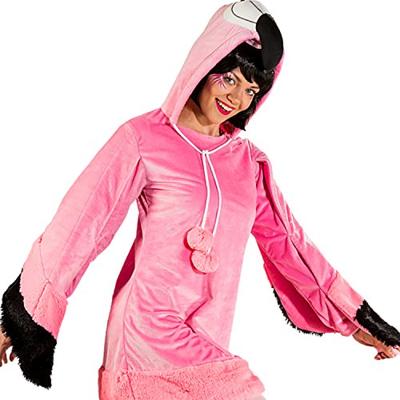 Flamingo Jurk Met Capuchon