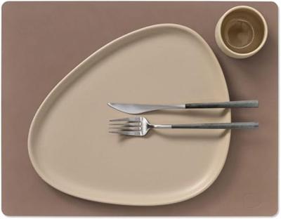 LIND DNA - Dinner Mat Square - Placemat 35x45cm Nupo Truffle