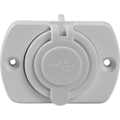 AS Schwabe USB 2-voudig inbouwdoos caravan, wit Stroombelasting (max.): 2.1 A 5 V