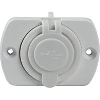 AS Schwabe USB 2-voudig inbouwdoos caravan, wit Stroombelasting (max.): 2.1 A 5 V - thumbnail