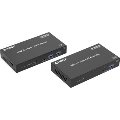 SpeaKa Professional SP-USBE-830 7 + 2 poorten KVM-extender Via PC bedienbaar Zwart