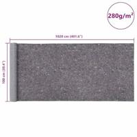 VidaXL Antislip schildersvlies 2 st 10 m 280 g/m² grijs - thumbnail