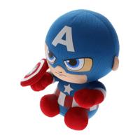 TY Beanie Babies Marvel Knuffel Captain America 15 cm - thumbnail