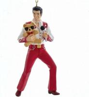 Elvis Presley met teddybeer kerst ornament Kurt S. Adler - Kurt s adler - thumbnail