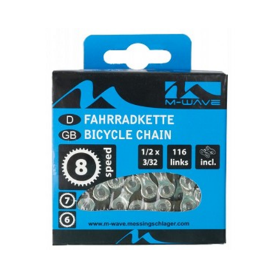 Fietsketting 8 speed M-Wave 1/2 x 3/32" - 116 schakels