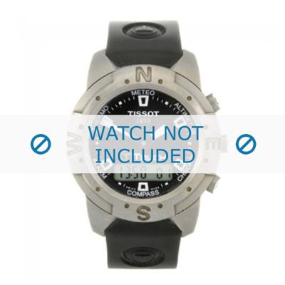 Tissot horlogeband Z251-351 T-Touch - T610014552 Rubber Zwart 20mm