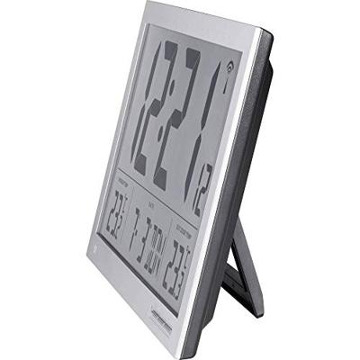 Eurochron EFWU Jumbo 102 Wandklok Zendergestuurd 37 cm x 23 cm x 3 cm Zilver Eurochron EFWU Jumbo 102 Wandklok Zendergestuurd 37 cm x 23 cm x 3 cm Zilver