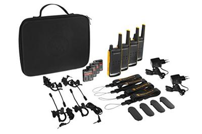Motorola Talkabout T82 Extreme Quad Pack twee-weg radio 16 kanalen Zwart, Oranje