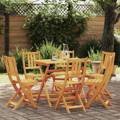 Tuinstoel 6 pcs Bruin 36 x 46 x 86cm Massief acaciahout