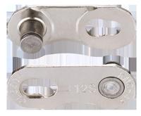 KMC verbindingsschakel connector flatnr silver 2pcs/card - thumbnail