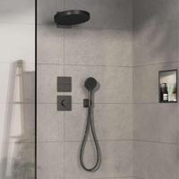 Hansgrohe ShowerSelect Comfort E thermostaat inbouw voor 1 functie en extra uitgang, Brushed Black Chrome - thumbnail
