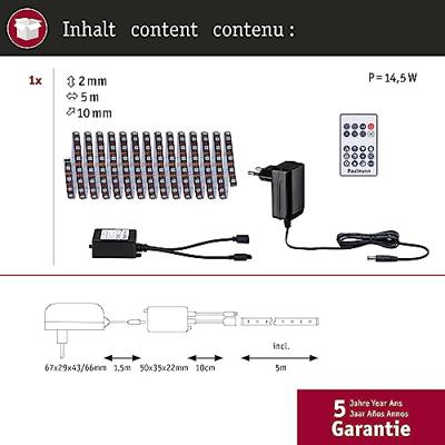 Paulmann 78888 LED-strip basisset Met connector (male) 5 m RGB 1 set(s)