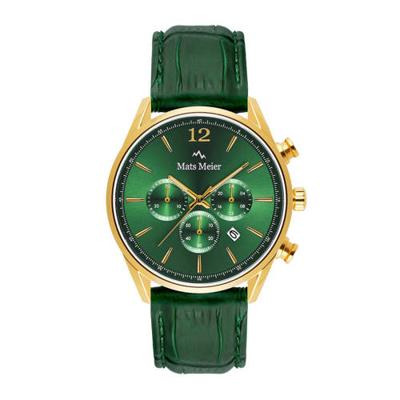 Mats Meier horloge Grand Cornier Chrono MM00122 groen Mats Meier horloge Grand Cornier Chrono MM00122 groen