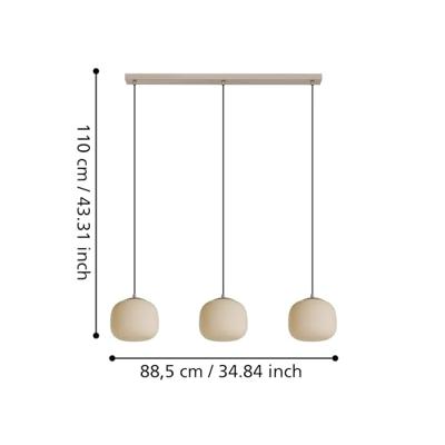 Eglo Japandi hanglampCominio 3-lichts - 900894