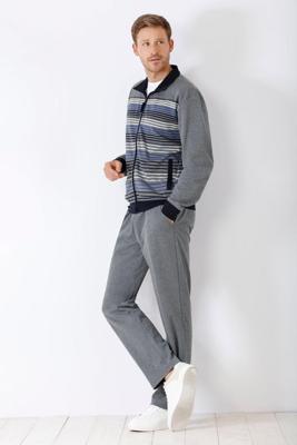 Grijs herenhuispak van Hajo met rits