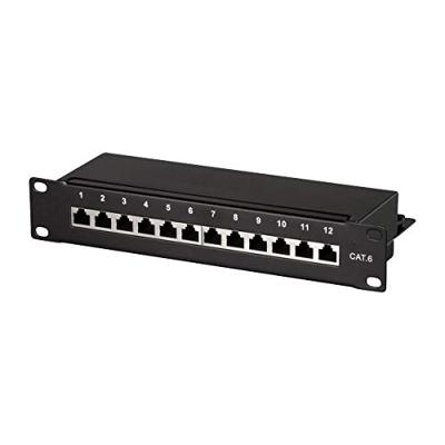 LogiLink NP0046 12 poorten Patchpaneel 254 mm (10) CAT 6 1 HE Meerdere kleuren Ingericht LogiLink NP0046 12 poorten Patchpaneel 254 mm (10) CAT 6 1 HE Meerdere kleuren Ingericht