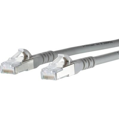 Metz Connect 1308455033-E RJ45 Netwerkkabel, patchkabel CAT 6A S/FTP 5.00 m Grijs Snagless 1 stuk(s)