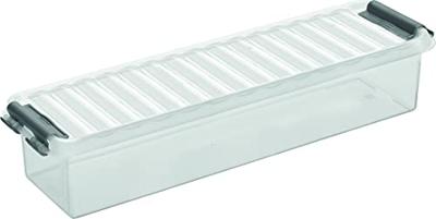 Sunware Q-line box 0,9 liter transp/metaal Sunware Q-line box 0,9 liter transp/metaal