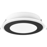 LED Inbouwspot 10W Warm Wit 3000K. Rond. Mat Zwart. Kunststof - thumbnail