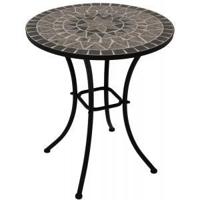 Bistrotafel - Aluminium steen - Zwart 60 cm - thumbnail