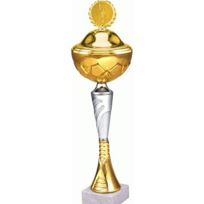 Viking Choice  Goudkleurige metalen beker met deksel 9044 / Bp