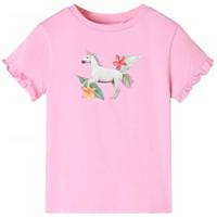 VidaXL Kindershirt met korte mouwen 104 felroze - thumbnail