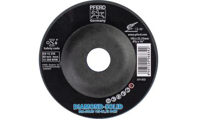 PFERD TOOLS 36611542 Diamantschijf Diameter 115 mm Boordiameter 22.23 mm Grijs/grauw sferoïdisch gietijzer, Hardmetaal, Superlegeringen op nikkel- of