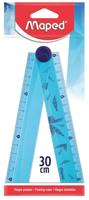 Liniaal maped arctic vibes 30cm opvouwbaar blauw - thumbnail