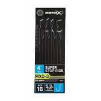 Fox Matrix MXC-3 Barbless Super Stop Rigs 10cm 8st. Size 16 - 0,165 mm - thumbnail