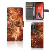 OnePlus Nord 2 5G | Bookcase | Marmer Bruin - thumbnail