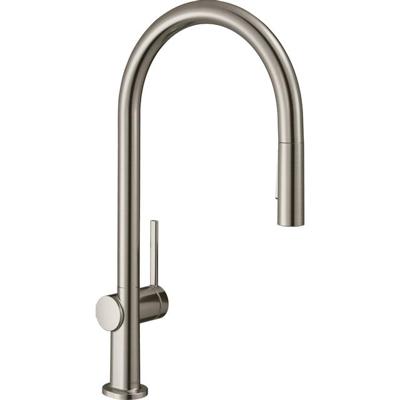 Hansgrohe Talis M54 ééngreeps keukenmengkraan 210 met uittrekbare vuistdouche en sBox, 2 straalsoorten, rvs look Hansgrohe Talis M54 ééngreeps keukenmengkraan 210 met uittrekbare vuistdouche en sBox, 2 straalsoorten, rvs look