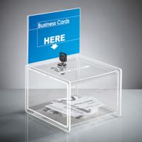 Sigel Actiebox met gleuf en slot VA151 Transparant (b x h x d) 15 x 15 x 21.2 cm 1 stuk(s) - thumbnail