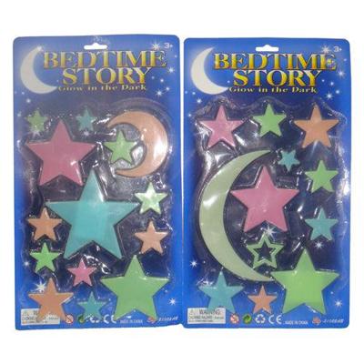 Glow in the Dark Set Kleur Maan en Sterren Glow in the Dark Set Kleur Maan en Sterren