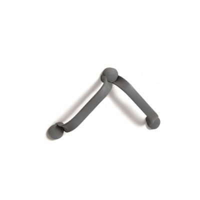 Flex wandbeugel - schroefmontage - grijs 60 cm (2 x 30 cm)