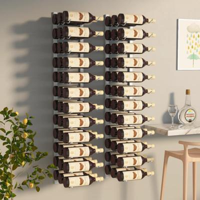 Wijnrekken 2 st voor 36 flessen wandmontage ijzer wit Wijnrekken 2 st voor 36 flessen wandmontage ijzer wit