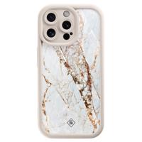 iPhone 15 Pro Max beige case - Marmer goud - thumbnail