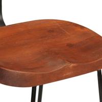 Barkrukken 2 st 49x43x88 cm massief mangohout - thumbnail