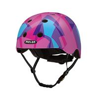 Melon Urban active fietshelm roze/blauww maat 46 - 52 cm - thumbnail