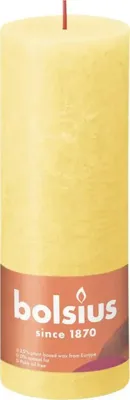 Bolsius kaars rustiek 19x7 cm sunny yellow