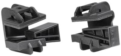 HellermannTyton Beam Clamp B with foam-PA6GF30-BK Bevestigingssokkel Insteekbaar 151-01186 Zwart 1 stuk(s)