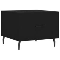 Salontafels 2 st 50x50x40 cm bewerkt hout zwart - thumbnail