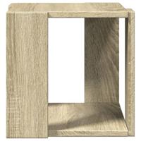 Salontafel 32x32x30 cm bewerkt hout sonoma eikenkleurig - thumbnail