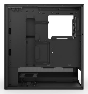 NZXT h5 flow rgb v2 midi tower behuizing (zwart | 1x usb-a | 1x usb-c | rgb | tempered glass)