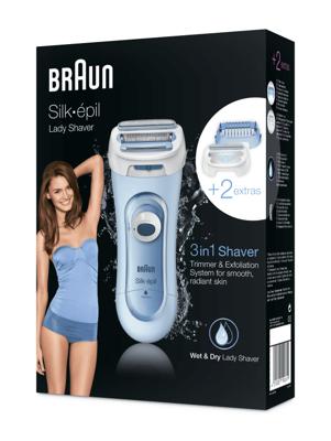Braun ls5160 silk-epil 3in1 lady shaver blauw - thumbnail